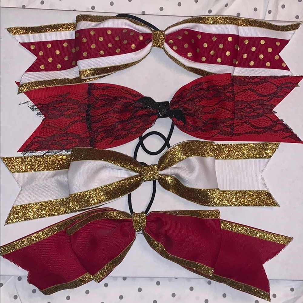 4 Cheerleading Bows